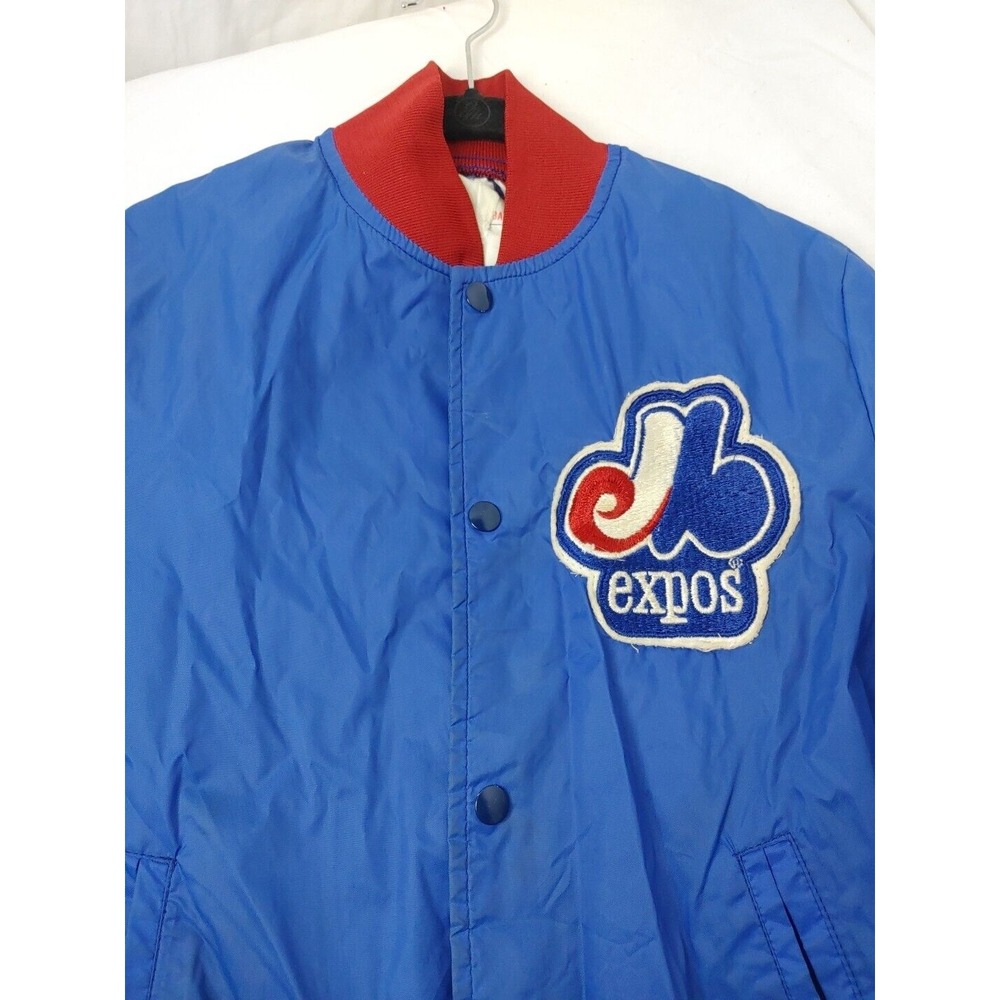Vintage Montréal Expos 90s Baseball Team Varsity Jacket Boys SzL - Picture 8 of 16